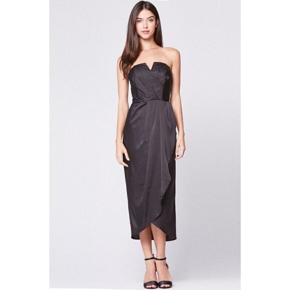 YUMI KIM Glamour Night Dress Black Womens Size Medium - Picture 1 of 10